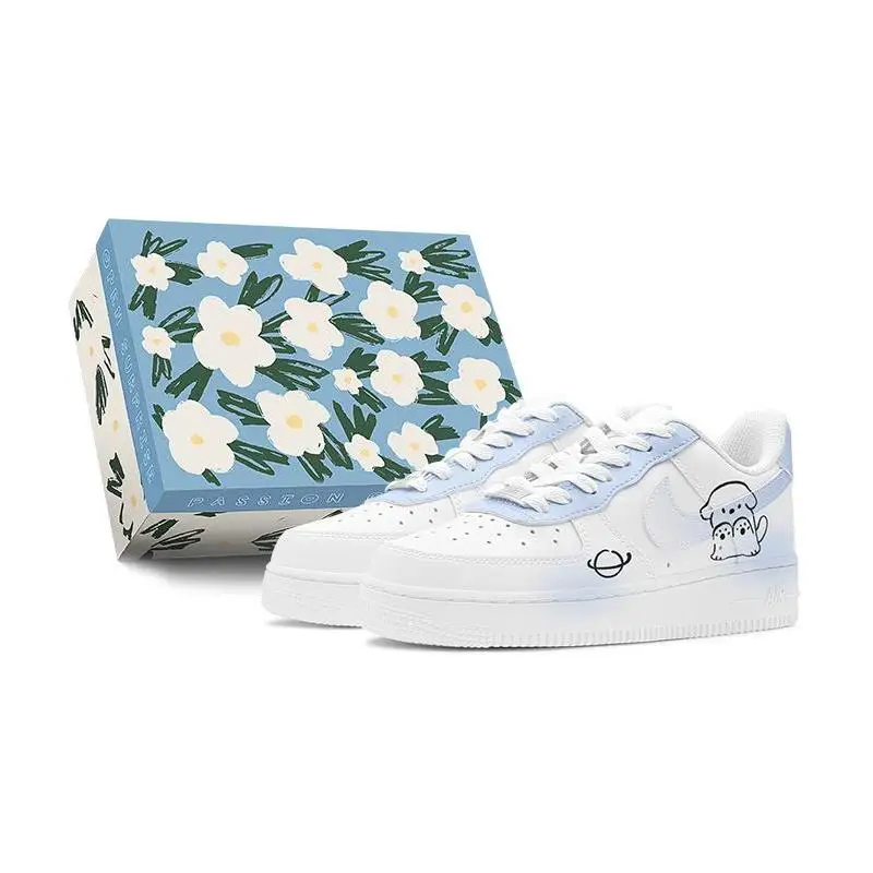 【Настроить】Nike Air Force 1 Обувь для скейтбординга Женские кроссовки DH2920-111