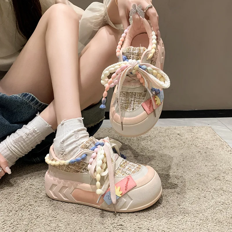 

Tenis Brand Platform Women Sports Shoe 2023 Autumn New Versatile Canvas Shoe Soft Soled Casual Shoe Retro Board Shoe Women Shoe