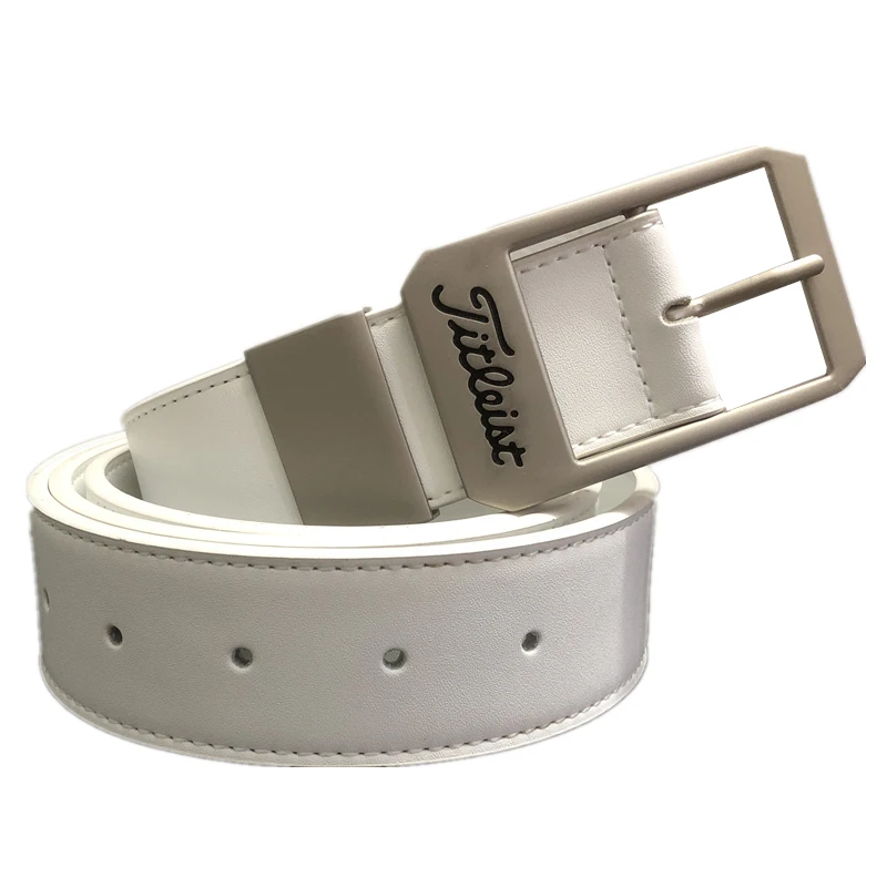 Golf belt casual leather strap golf white sports match belt