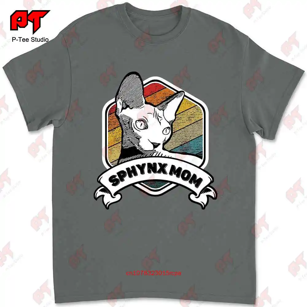 Сфинкс Кошка мама гордый владелец День матери футболка E9W8
