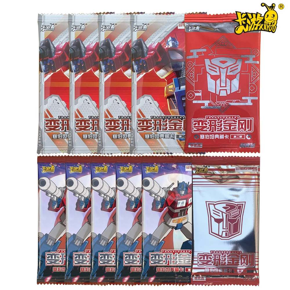 

2023 KAYOU Genuine Transformers Card Cybertron Collection Card Leader Edition Optimus Prime Card The First Bullet Toy Boy Gift