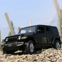 132 jeeps wrangler rubicon alloy car model diecasts metal toy off road vehicles car model simulation sound light kids toy gift