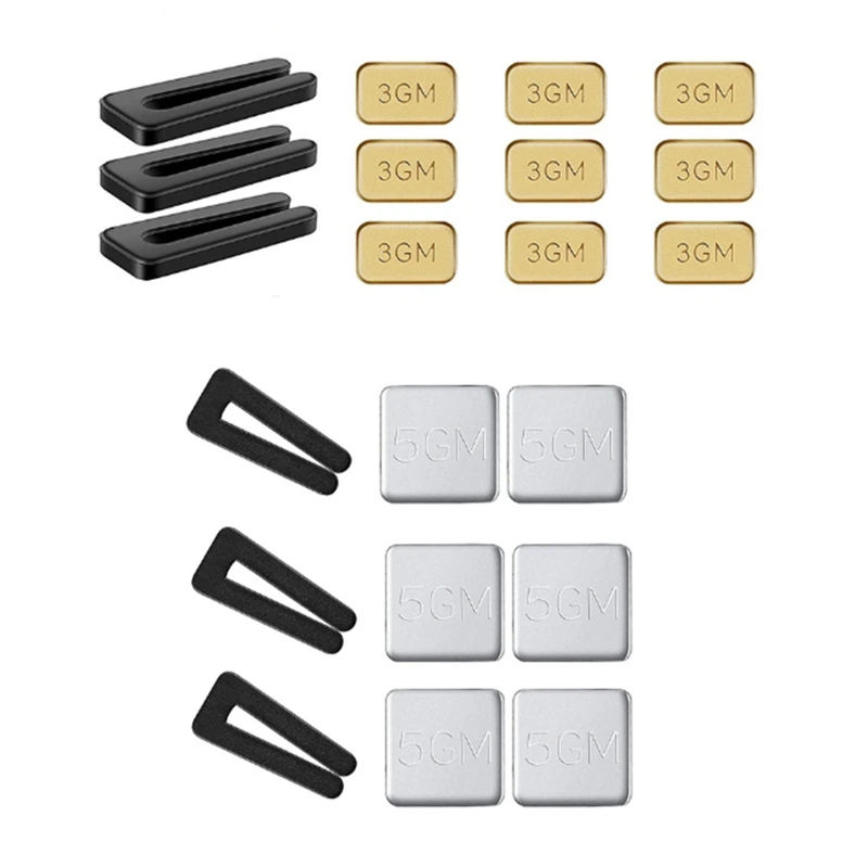 

6 Sets Of Ceiling Fan Blade Balancing Kit Fan Weight Balancing Kit Include Self-Adhesive Metal 5G Weight And 3G Weight