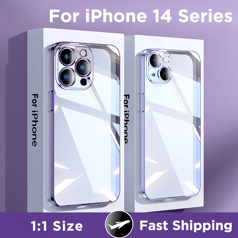Joyroom Plating Case For iPhone 14 13 12 Pro Max Full Lens Cover Shockproof Soft TPU phone Case Cover For iPhone 14 Pro Max Case