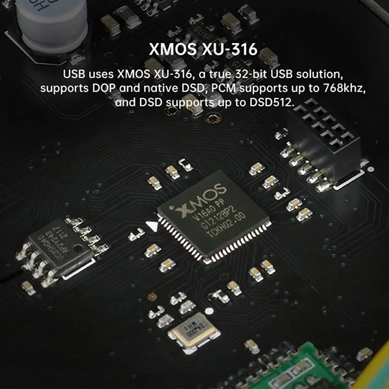 Фото Аудиодекодер SMSL DO200 MKII с 2-мя чипами ЦАП ES9068AS, XU316, USB, оптическим, коаксиальным, AES/EBU, I²S, Bluetooth входом и пультом дистанционного управления №5
