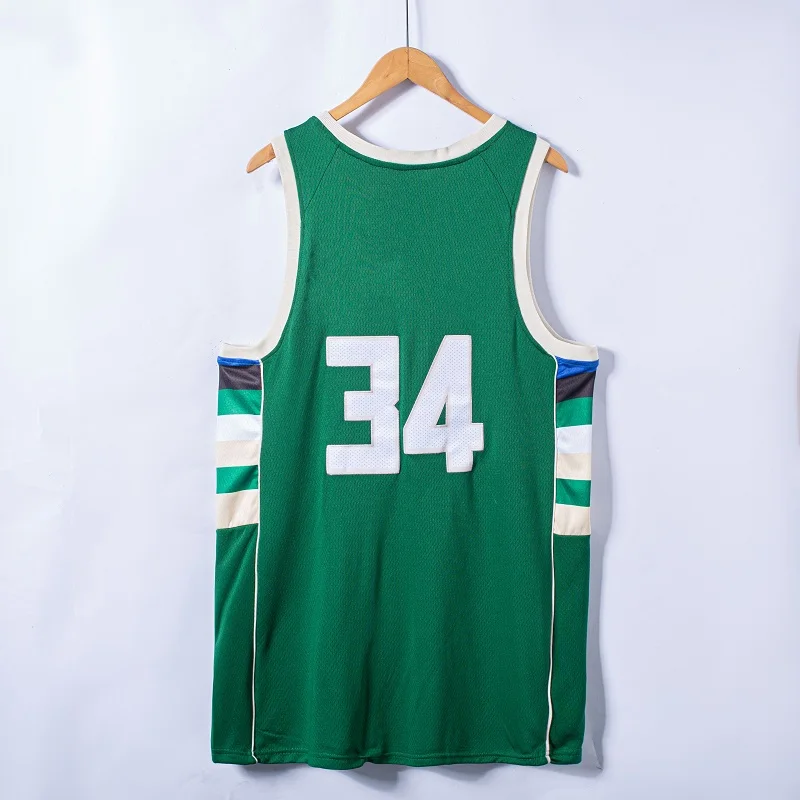 

Custom Basketball Jersey Choose Your Favorite Name Logo Pattern 34 Mesh Embroidery Casual Sports Running Gym Training Tops