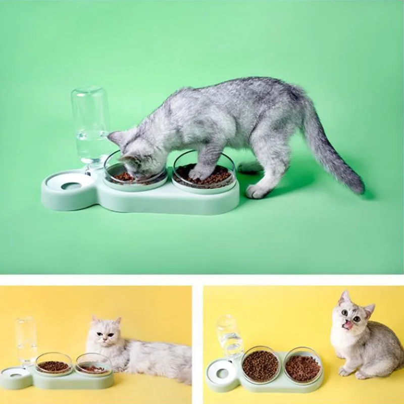 

Автоматическая подставка для кошек, контейнер для еды, подъемная подставка для питья, держатель для посуды, поилка для домашних животных, то...