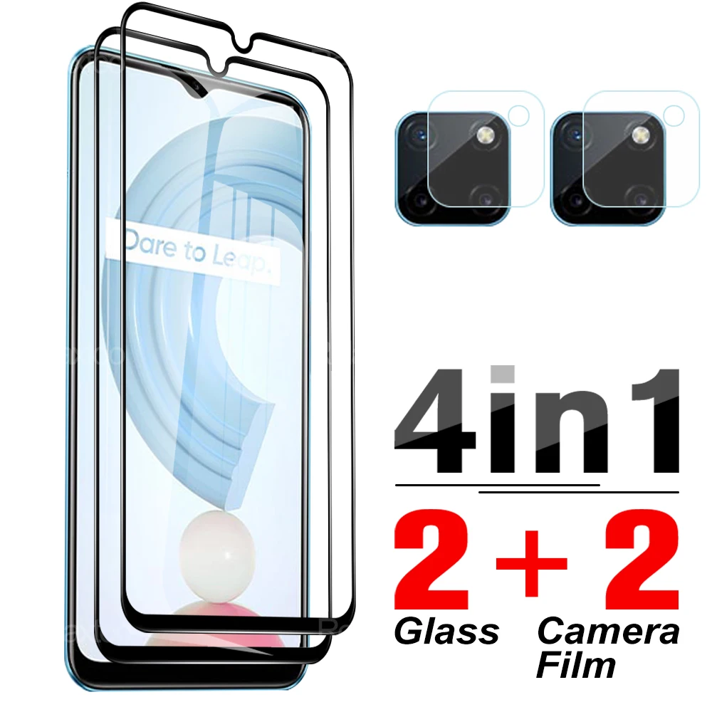 

Фотостекло 4 в 1 для OPPO Realme C21Y C21 C20A C25 C25S C15 C11 2021 Y 6,5 ''HD защитная пленка для RMX3261
