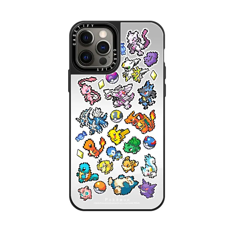 

CASETIFY Pokemon Mirror Case For Iphone 11 12 13 14 Pro Max 11 12 13 14 Pro XsMax XR 6P 7 8 SE 7P 8P 14 Plus Back Cover D0512