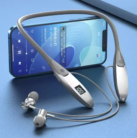 dcoud Беспроводные водонепроницаемые шейные наушники с дисплеем