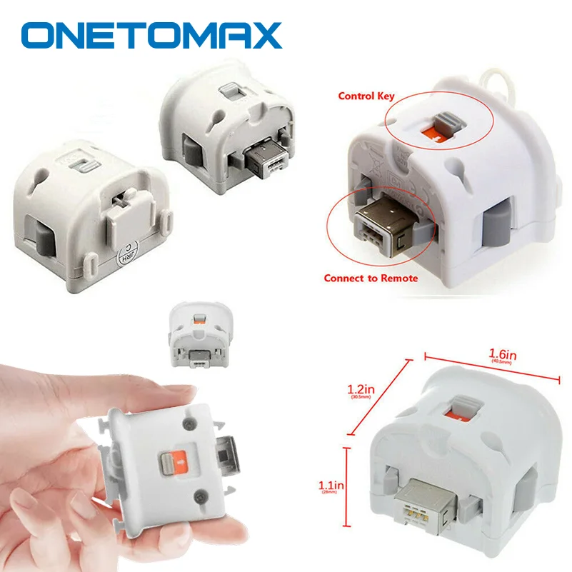 Усилитель ручки Motion Plus датчик адаптера для контроллера Nintendo Wii беспроводной