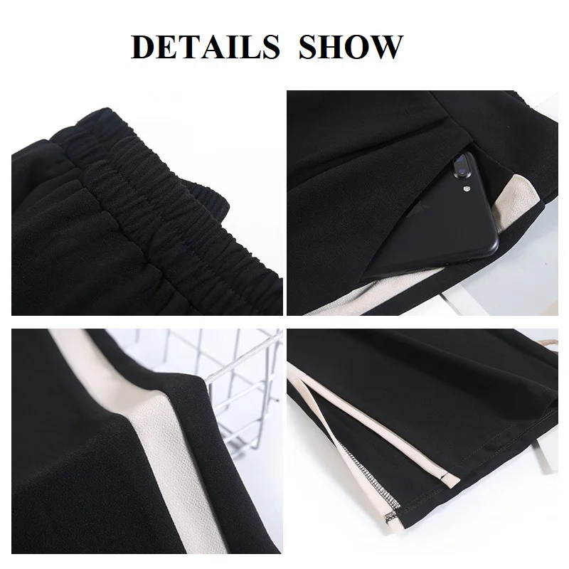 Shorts for Women Straight Loose Wide Leg Pants High Waist Casual Sweatpants Solid Trousers Y2K Summer Korean Fashion Capris