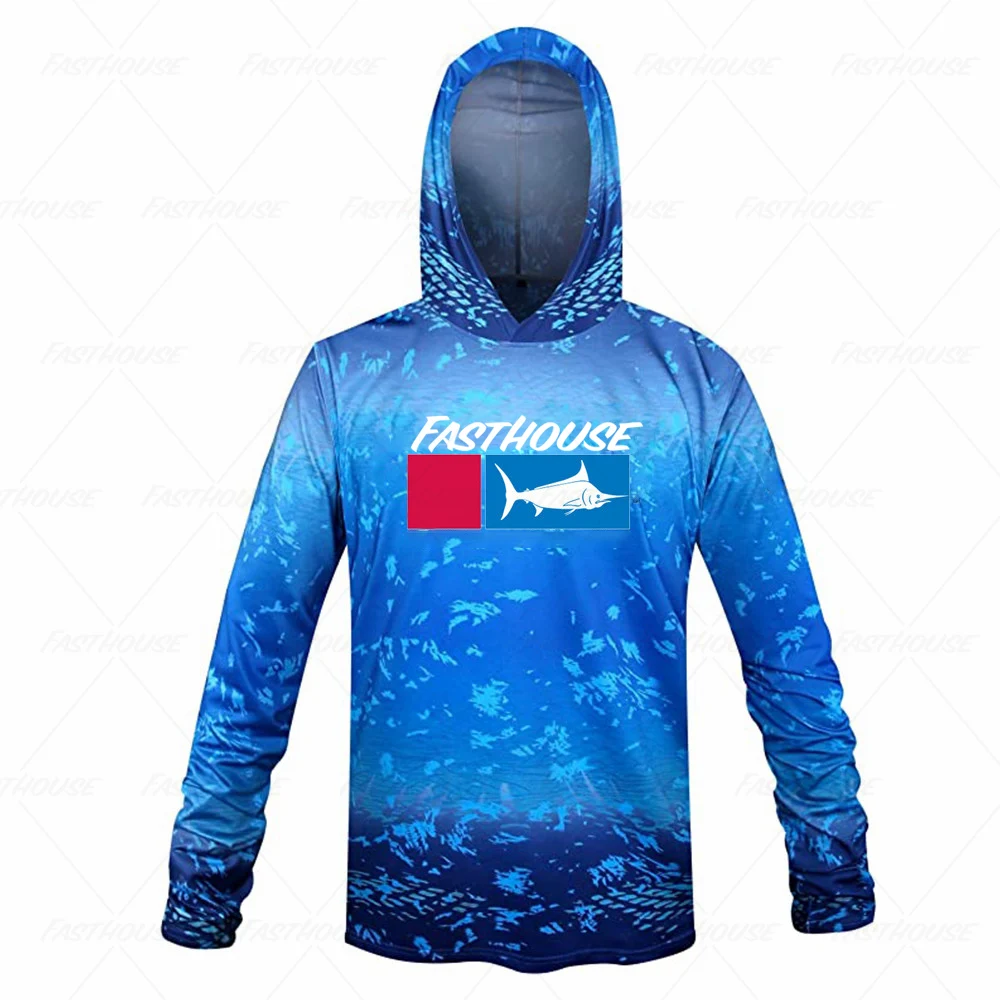Фото Одежда для рыбалки, летние топы, рубашка с принтом, трикотаж, шляпа Camisa De Pesca, куртка для рыбалки с длинным рукавом, защита от ультрафиолета №2