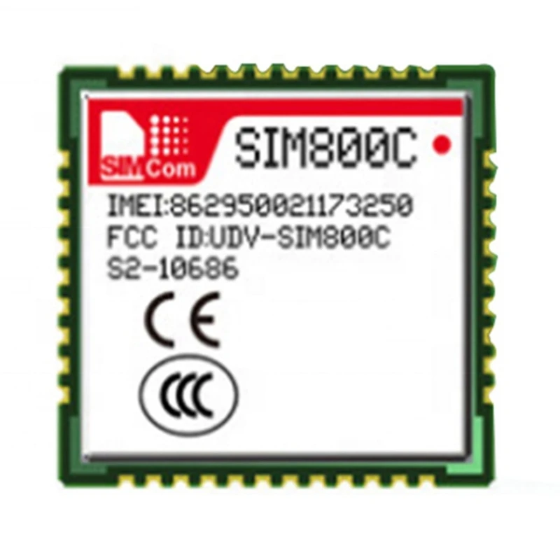 

SIM800C GSM/GPRS Module SMT Type 850/900/1800/1900MHz 24M Bluetooth-compatible Lowest Cost DATA Transfer Voice