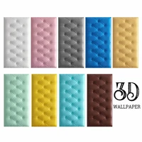 3d wall stickers wallpaper self adhesive thicken tatami anti collision wall mat pad kids bedroom living room soft foam cushion
