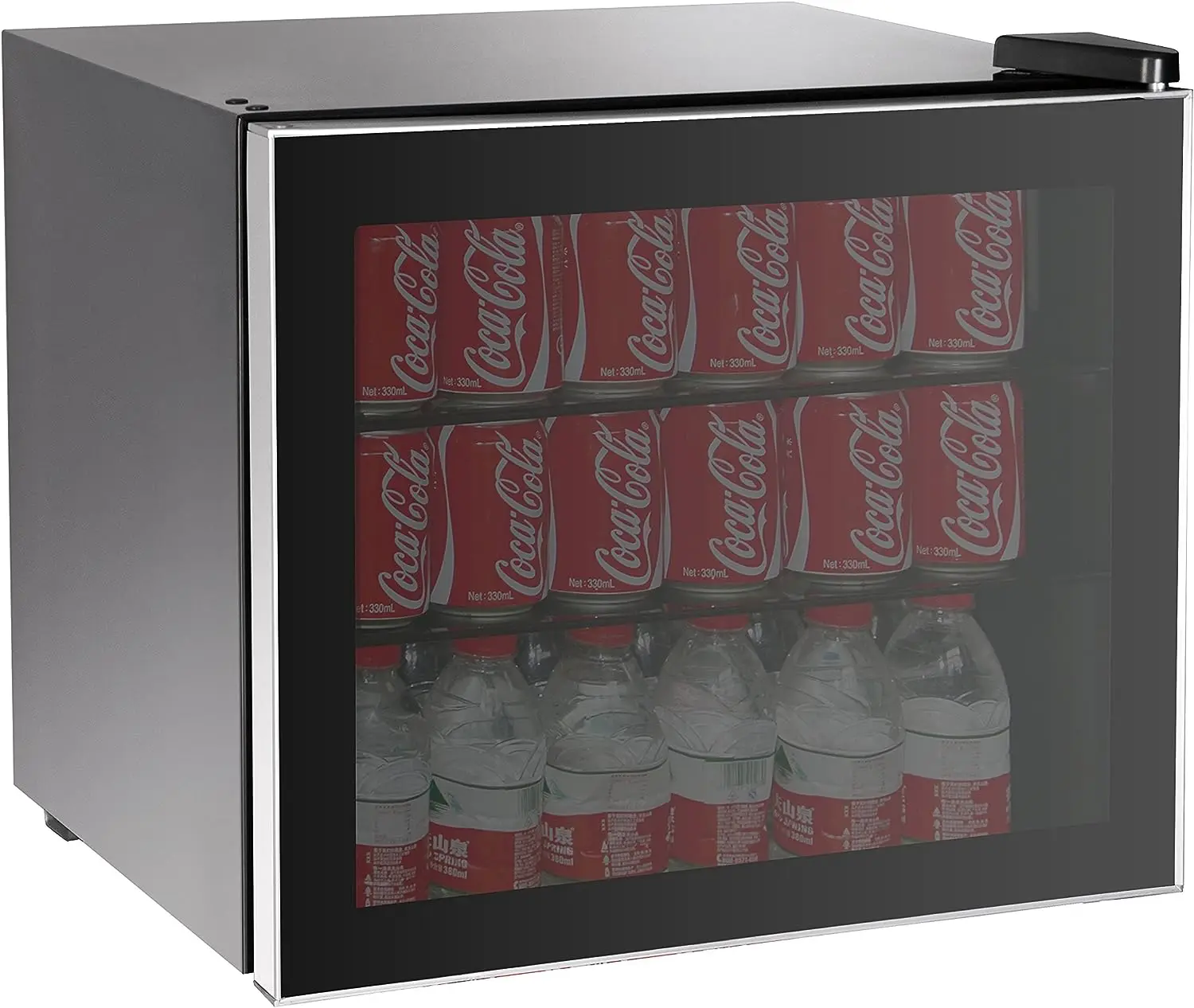 

Can Cooler, Mini Beverage Fridge, Fits 70 Cans, Ideal for any Dorm, Room, Bar Area or Den, Black