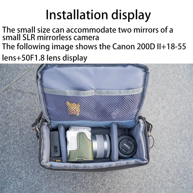 Сумка для фотоаппарата Canon EOS R R100 R50 R8 R6 R7 R10 RP M50 4000D 2000D 250D 200D SX70 SX60 SX50 SX540 SX530 SX520 SX510