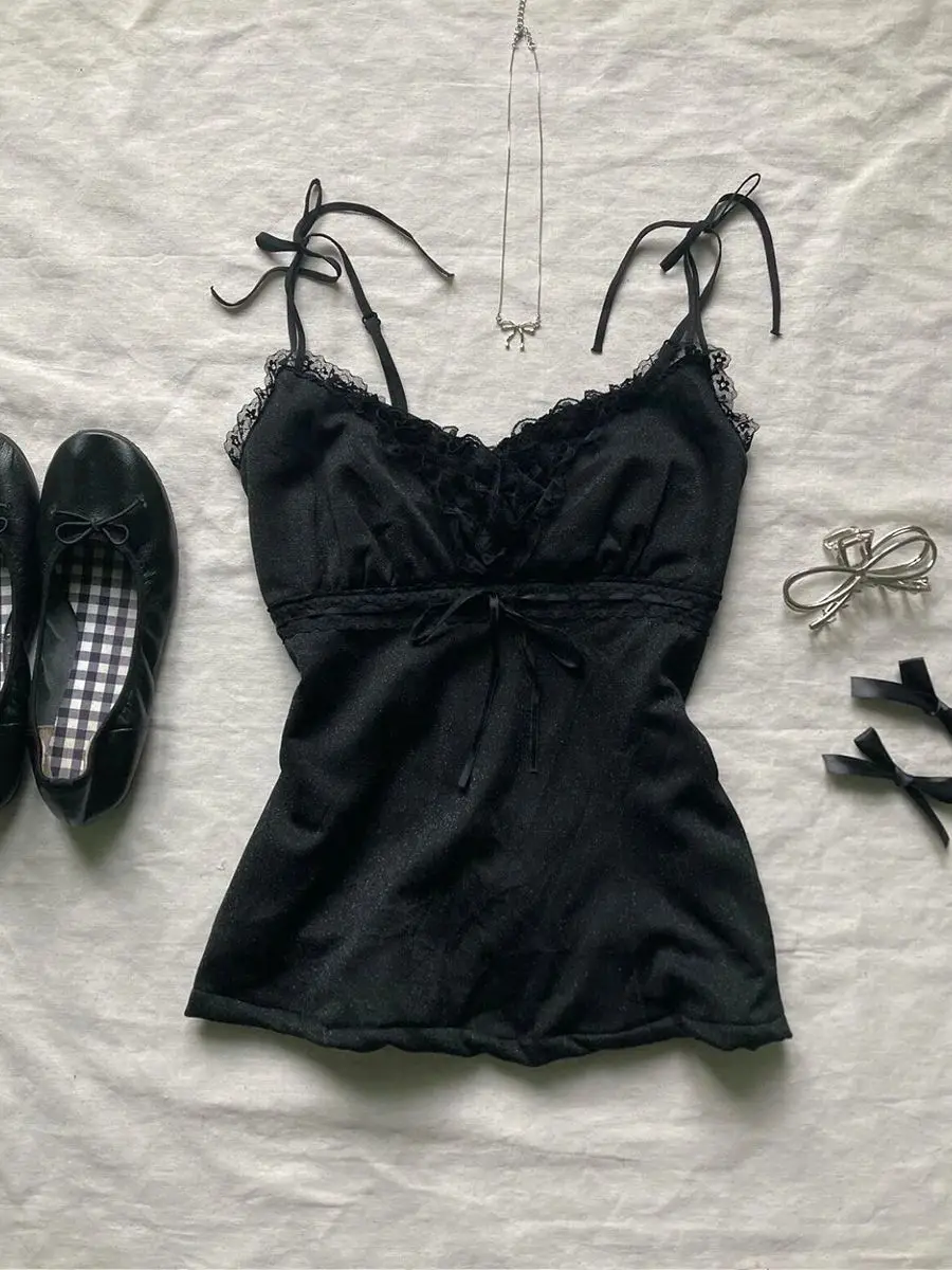 Юбка Y2k женская с завышенной талией пикантная Повседневная Милая юбка бантом в