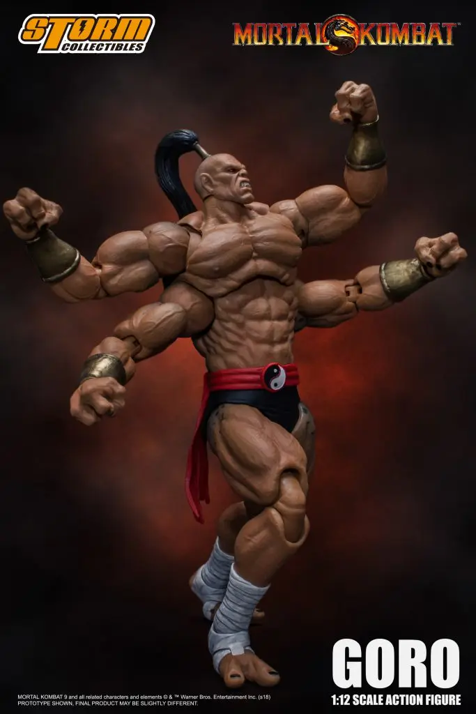 Фото 100% оригинальная коллекционная фигурка Storm Collectibles 1/12 Mortal Kombat VS Series Klassic Goro в наличии, аниме-фигурки, модели игрушек, подарки №5