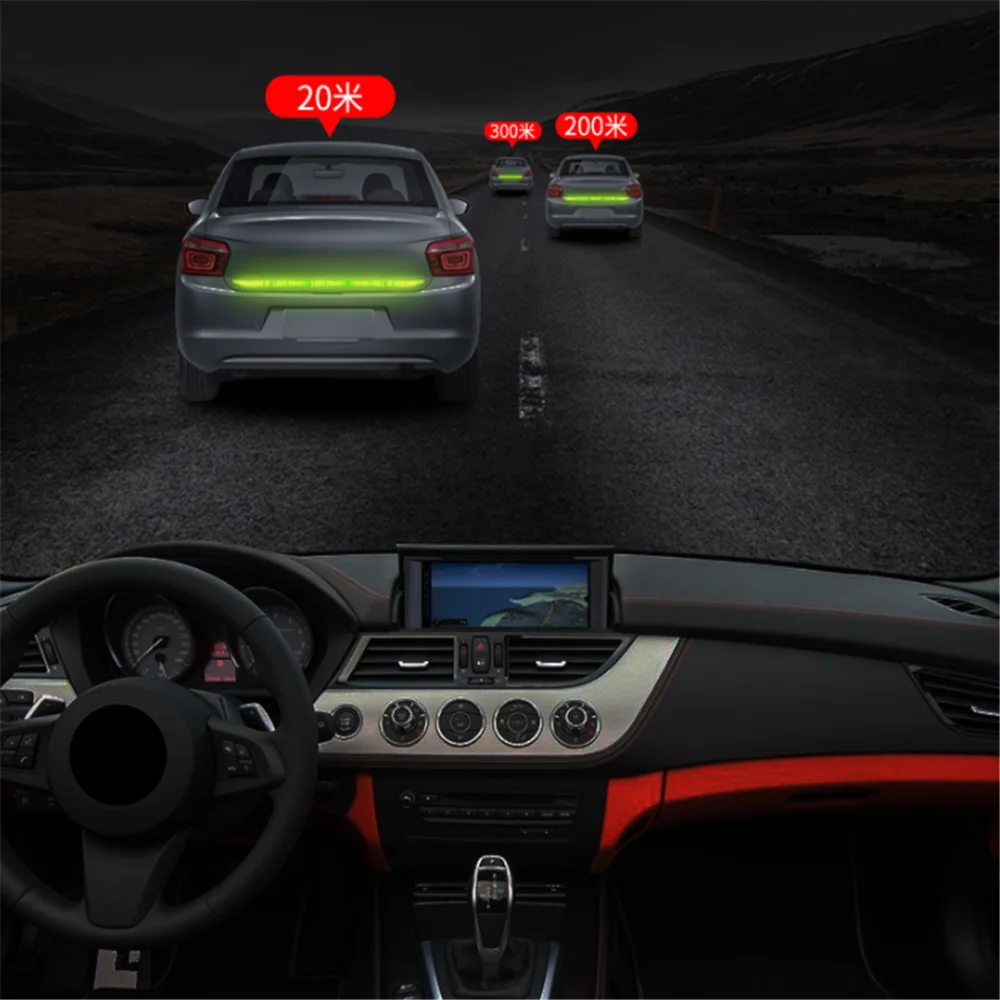 Наклейка на кузов автомобиля Светоотражающая полоса для Ford Focus 2 3 Fiesta Mondeo Kuga Citroen C4