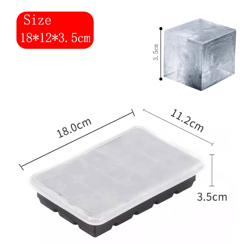 

Силиконовые формы для льда квадратные черные