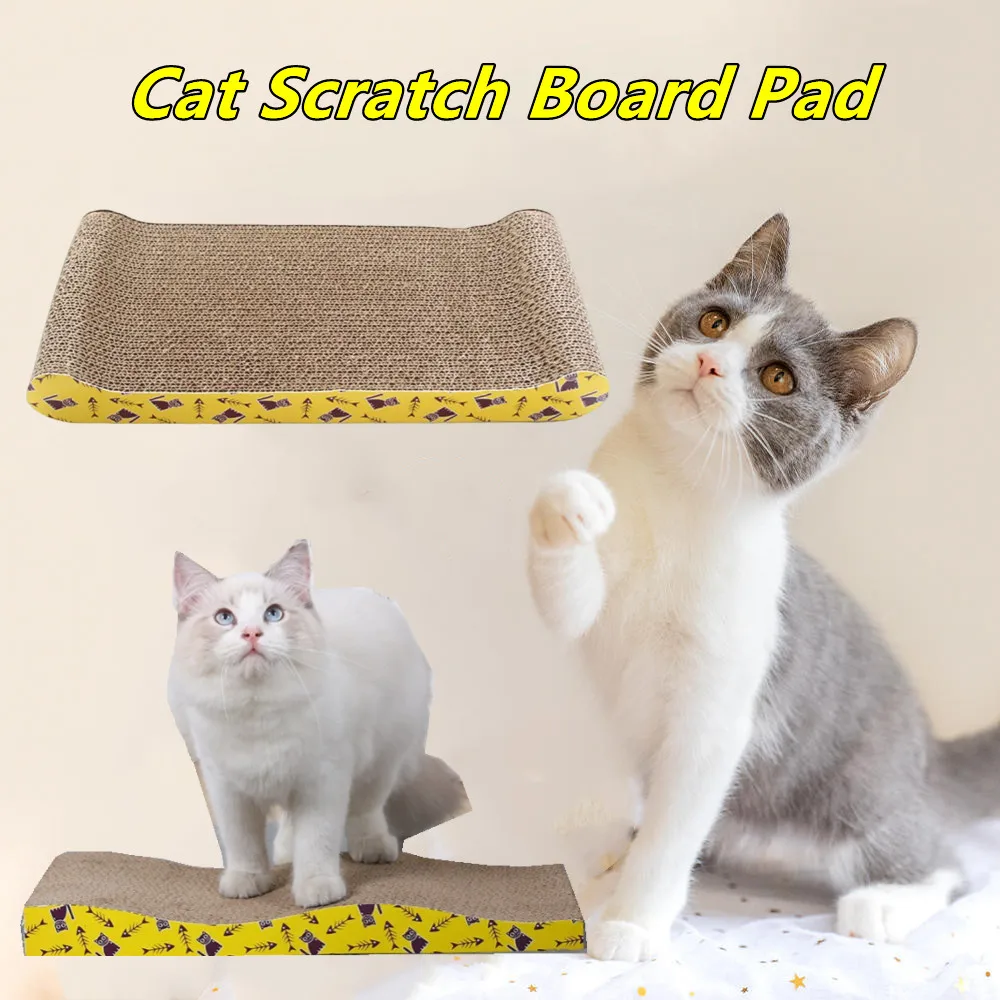 

Cat Scratching Board Pad Pet Toy Wear-resistant Scratching Posts Kitten Corrugated Paper Pad Cat Scraper Protecting Furnitur