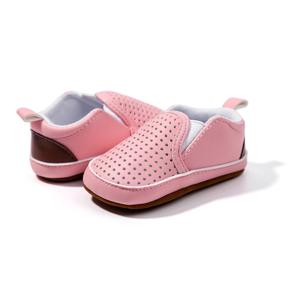 

CuteCasual Crib Shoes 0-18M Infant Soft Non-Slip Sole Sneakers Baby Boys Cozy Slip-on Cute Cartoon Pattern First Walkers