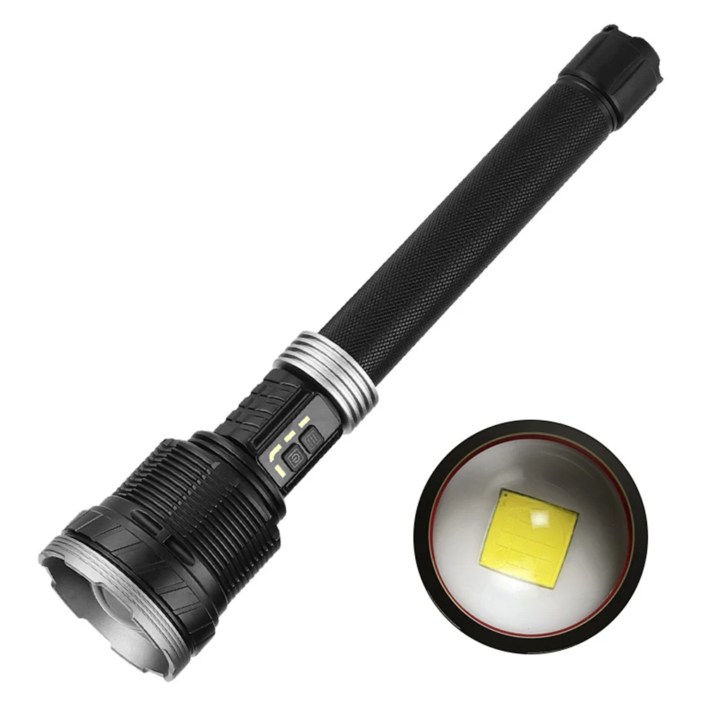 

Flashlight Lamps Illumination XHP360 Super Telescopic Zoomed High Power Camping Rechargeable No Battery No Battery