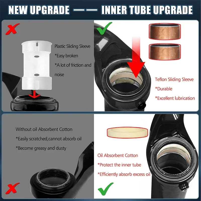 Воздушная вилка BUCKLOS MTB Enduro для велосипеда 27 5/29 дюймов подвески 180 мм путешествий 51