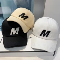 spring and summer tide brand m peaked cap ladies street fashion wild outdoor outing hat new autumn mens black baseball caps