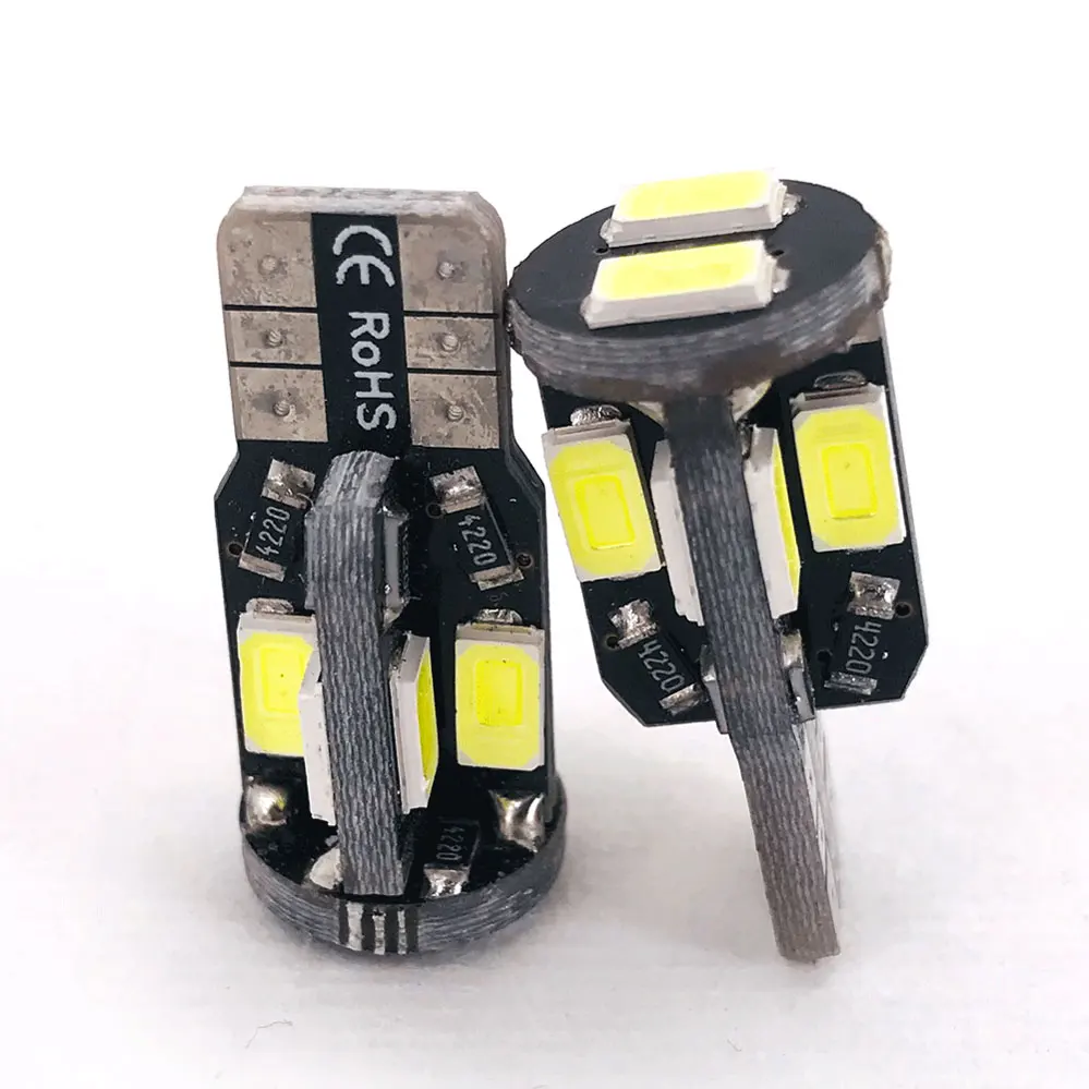 

1000 шт. Canbus без ошибок, высокая яркость 5630 10SMD T10 W5W 194 168, ширина автомобиля, светодиодная лампа, фонасветильник 12 В