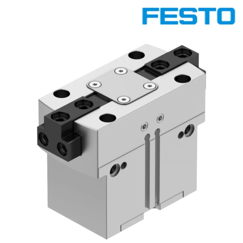 Фото Пневматический захват FESTO для тяжелых условий эксплуатации, клиновидный, синхронный, параллельный, 560212-HGPT-35-A-B-G2, с суперпрочной антиторсионной направляющей шиной №2