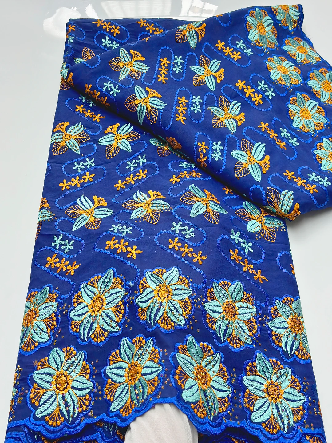 Кружевная хлопковая ткань XIHE 5 ярдов