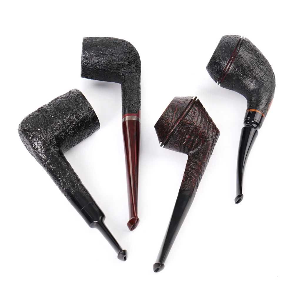 

Classic Smoking Pipe Creative Tobacco Pipe Bent & Straight Type Briar Wood Pipe 3mm Filter Handmade Wooden Pipe