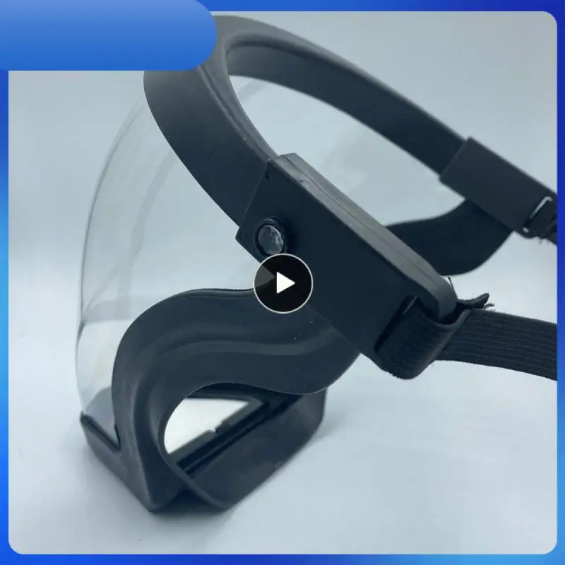 

Upgraded Transparent Face Shield Detachable Head Cover Edging Unisex Oversize Protective Goggles Anti-fog Splash Face Shield