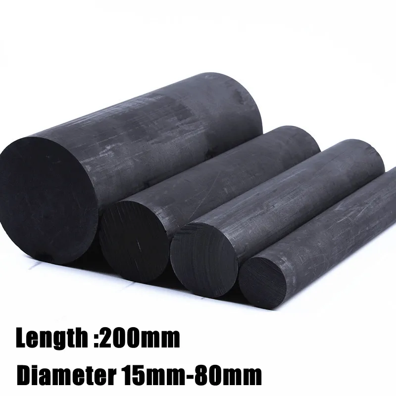Графитовый стержень высокой чистоты длина 200 мм/диаметр 15-50 мм - купить по
