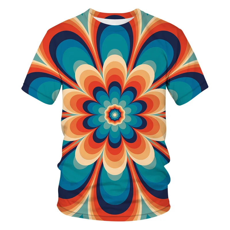 

2022 New Male Multi Size Stacking T-Shirts Short Sleeves O -Neck Colorful Clothes Geometric Graphics 3d Printed T-shirt