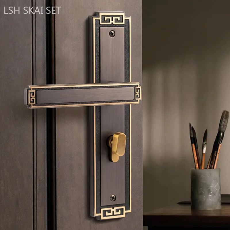 Китайский медный Магнитный бесшумный дверной замок высокого качества бытовой