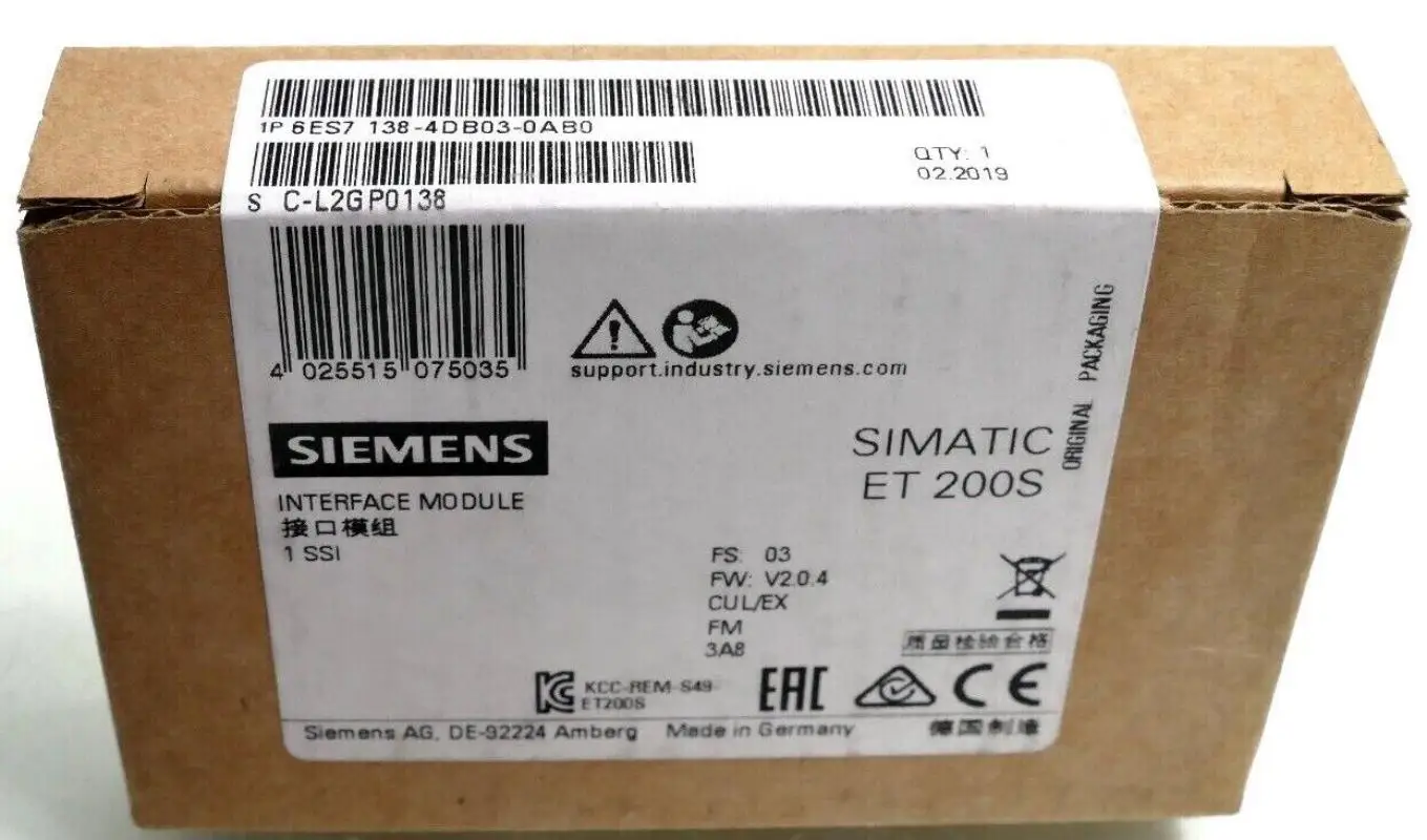 

Brand New Siemens 6ES7138-4DB03-0AB0 6ES7138 4DB03 0AB0