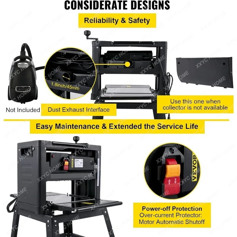 Строгальный станок толщина 13 дюймов 2000 Вт 8000 об/мин 15 А