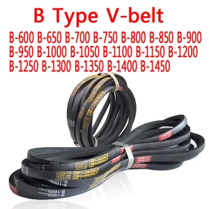 2pieces V Belt Type B B-600 B-650 B-700 B-750 Triangle V-belt Rubber Belts B-800 B-850 B-900 B-1000 B-1200 B-1300 B-1400 B-1450