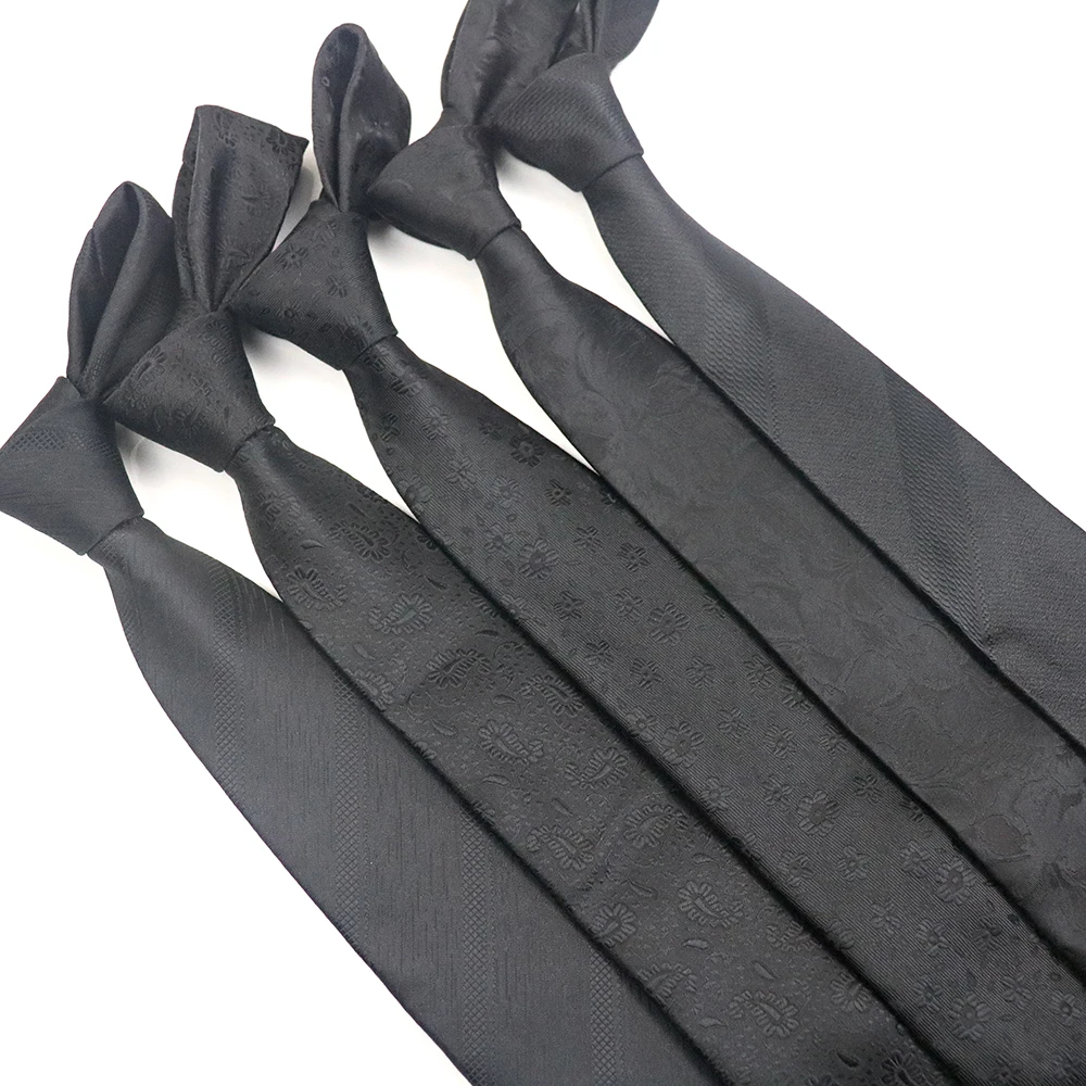 

8cm Width Men Women Casual Tie Suits Solid Floral Gravatas Daily Wear Skinny Neckties Business Wedding Party Black Ties Cravat