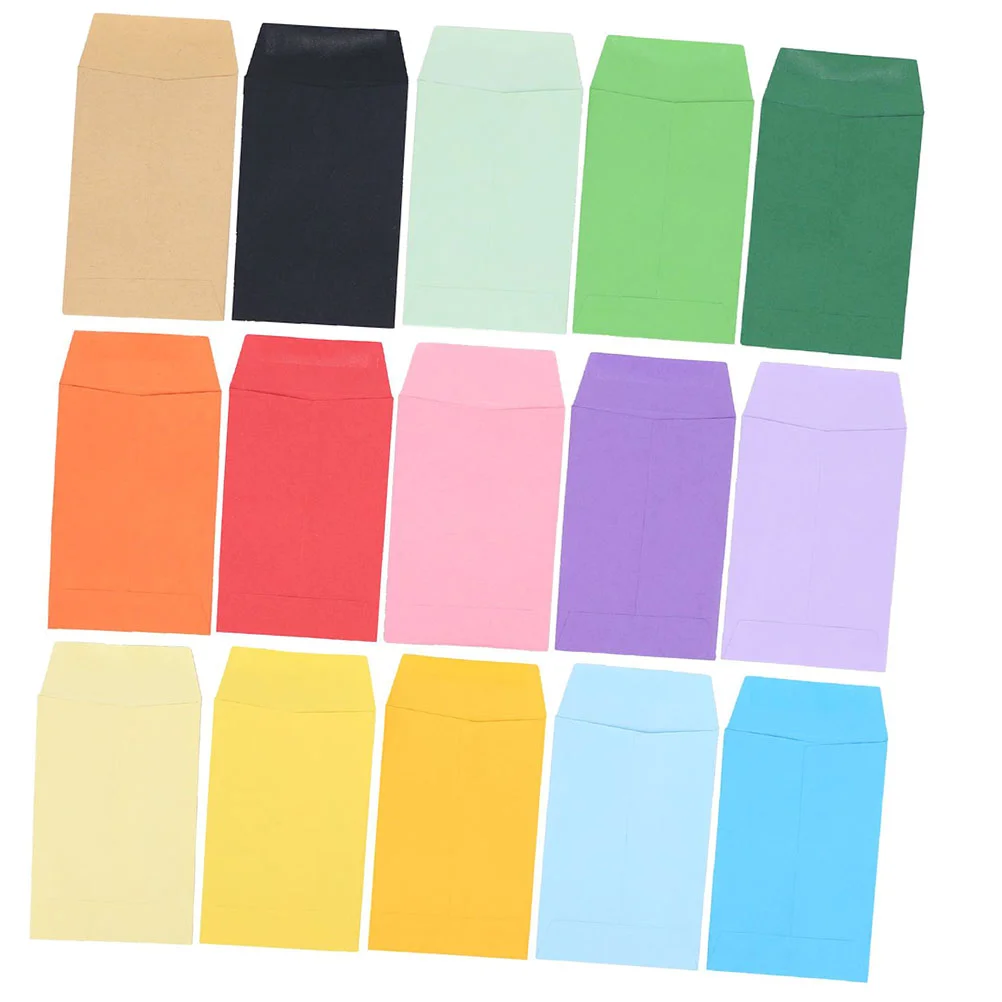 

50Pcs Small Blank Envelopess for Money Keys Coins Trinkets Decorative Colored Envelopes Paper Envelopes