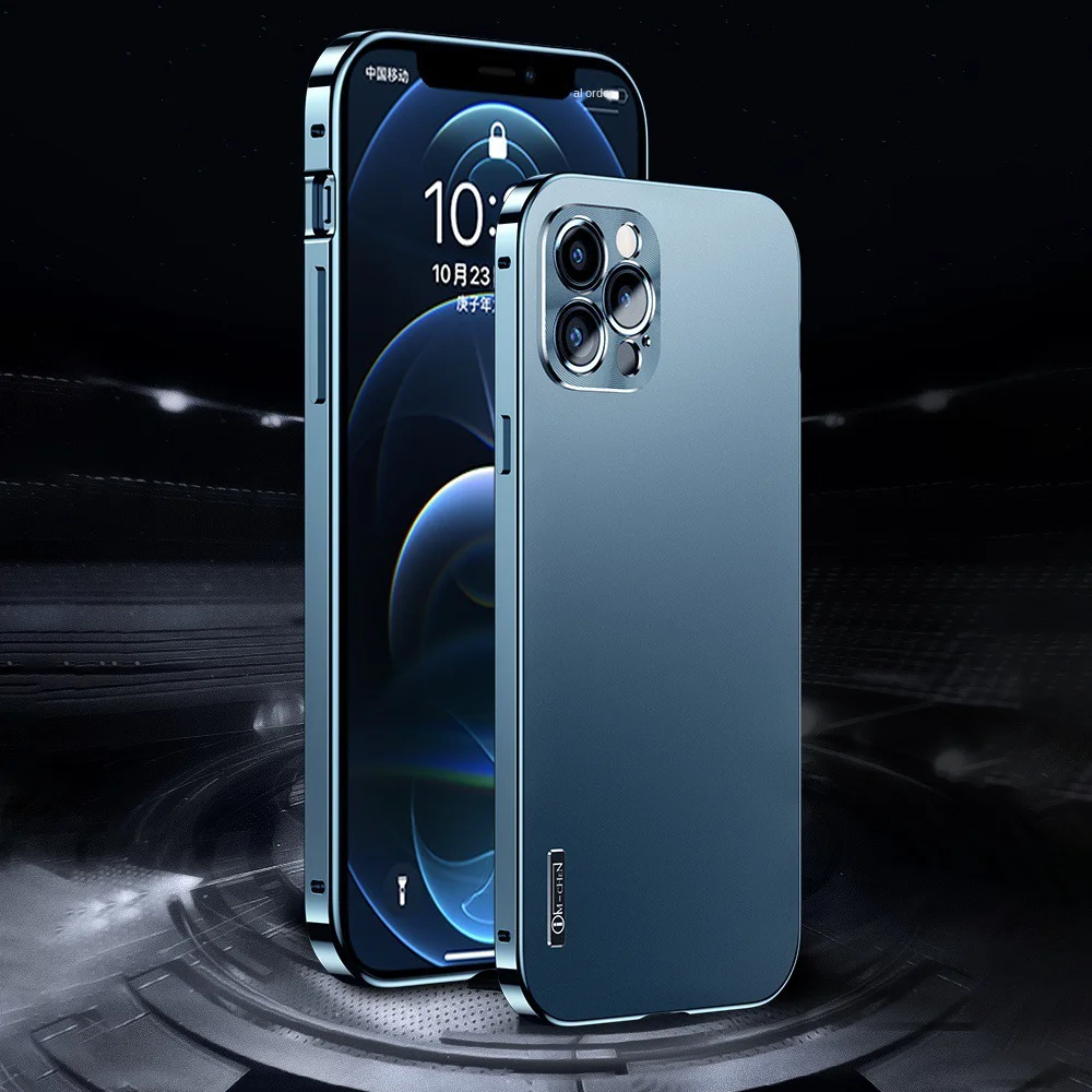 

Новый металлический магнитный чехол для IPhone 12 Pro Max, защитный чехол для камеры для IPhone 11 Pro, сопоставимый с оригинальным чехлом