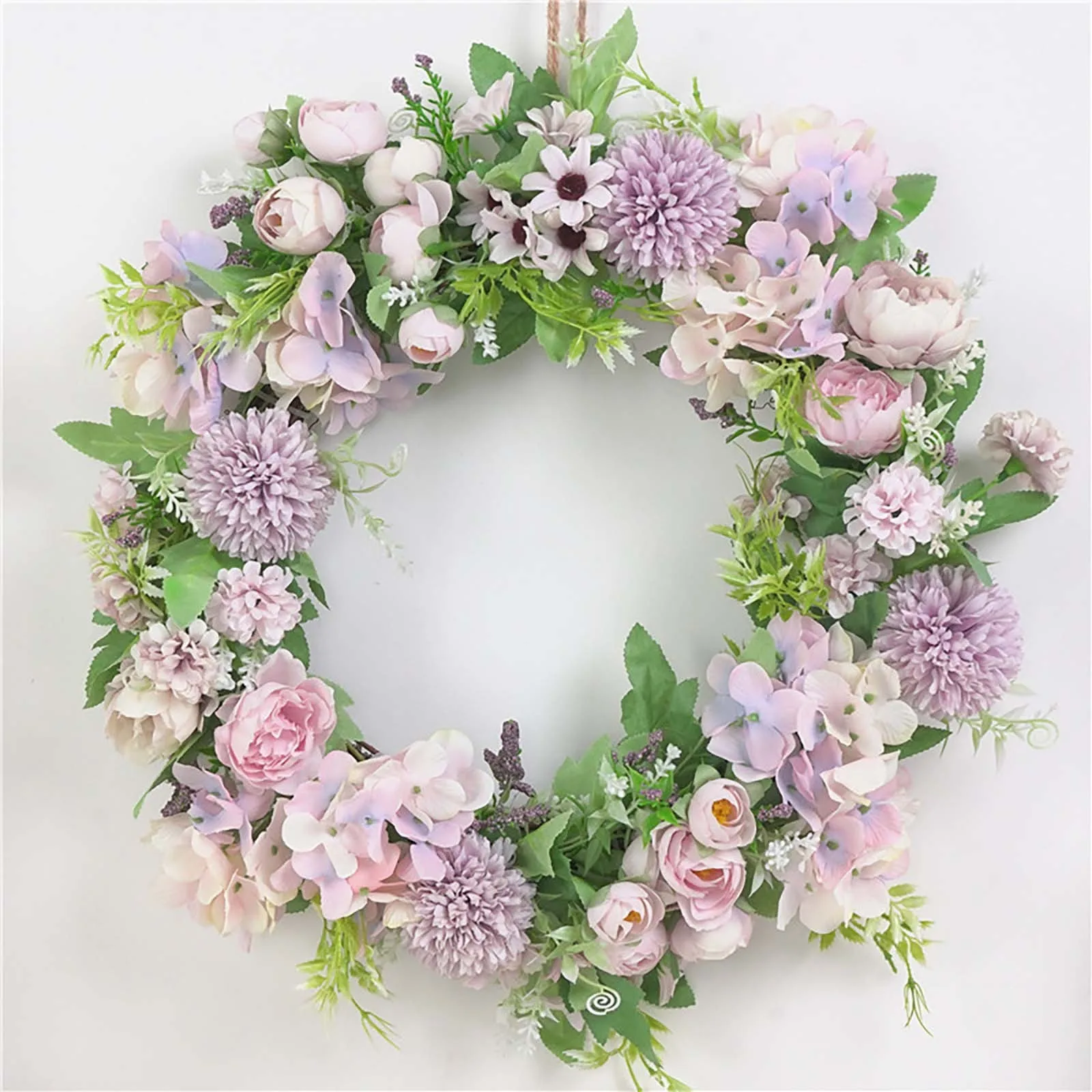 

Simulation Garland Door Decoration Ornaments Mori Colorful Garland Window Wedding Decoration Photography Props Peony Hydrangea