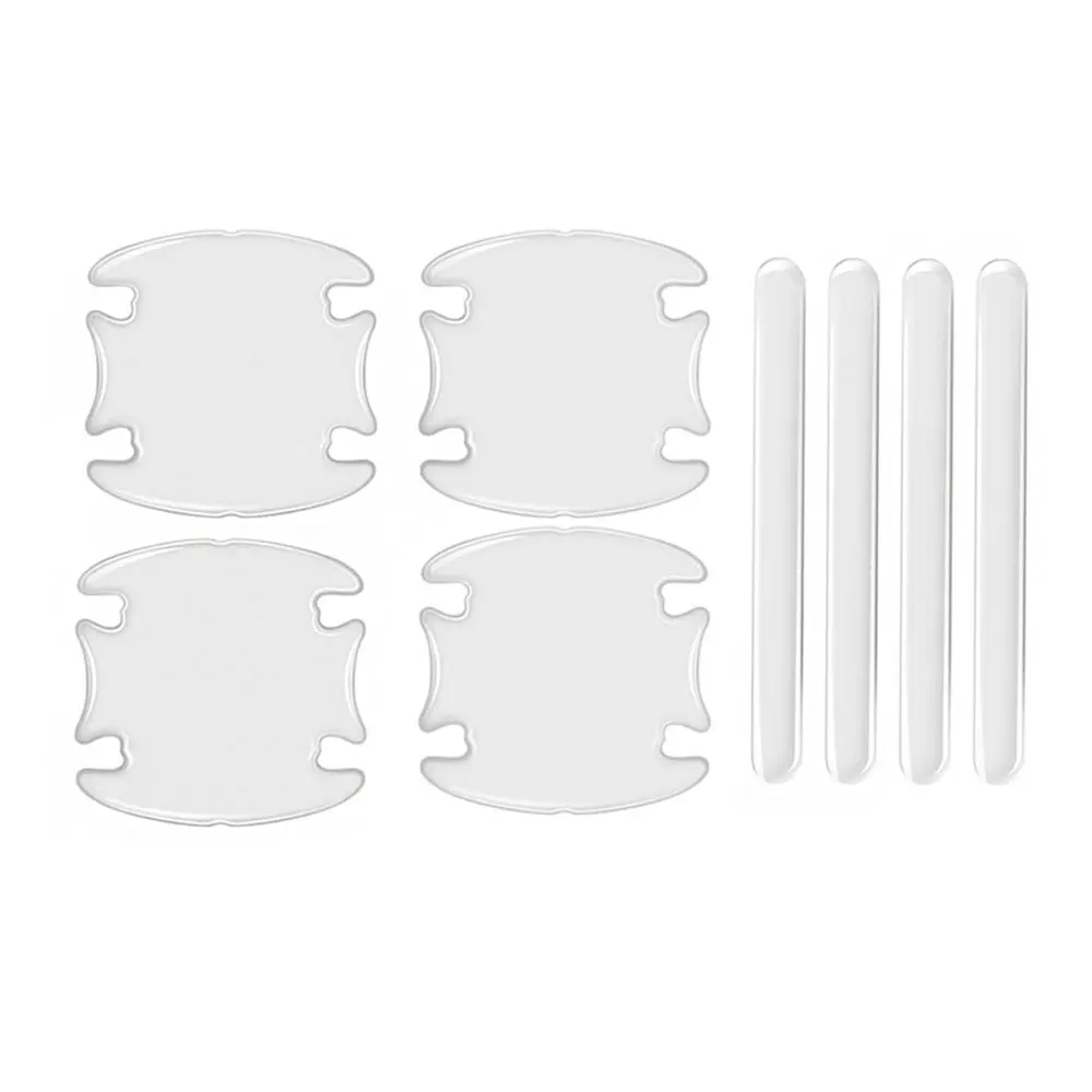 

1Set Car Door Handle Bowl Scratch Protective Clear Car Door Stickers Car Anti-collision Protection Strip Paint Protection Film