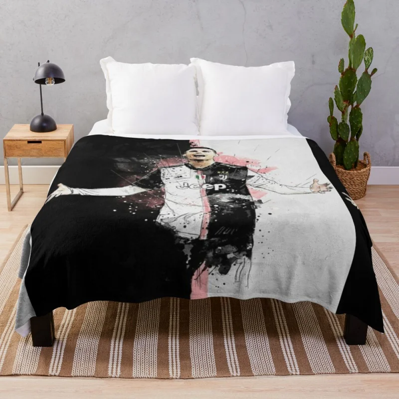 

Cristiano Ronaldo #001 Throw Blanket blanket luxury
