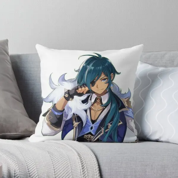 

Распродажа, наволочка для подушки Kaeya Genshin с ударным принтом, Свадебный комфорт, аниме, декоративные домашние модные мягкие подушки в компле...