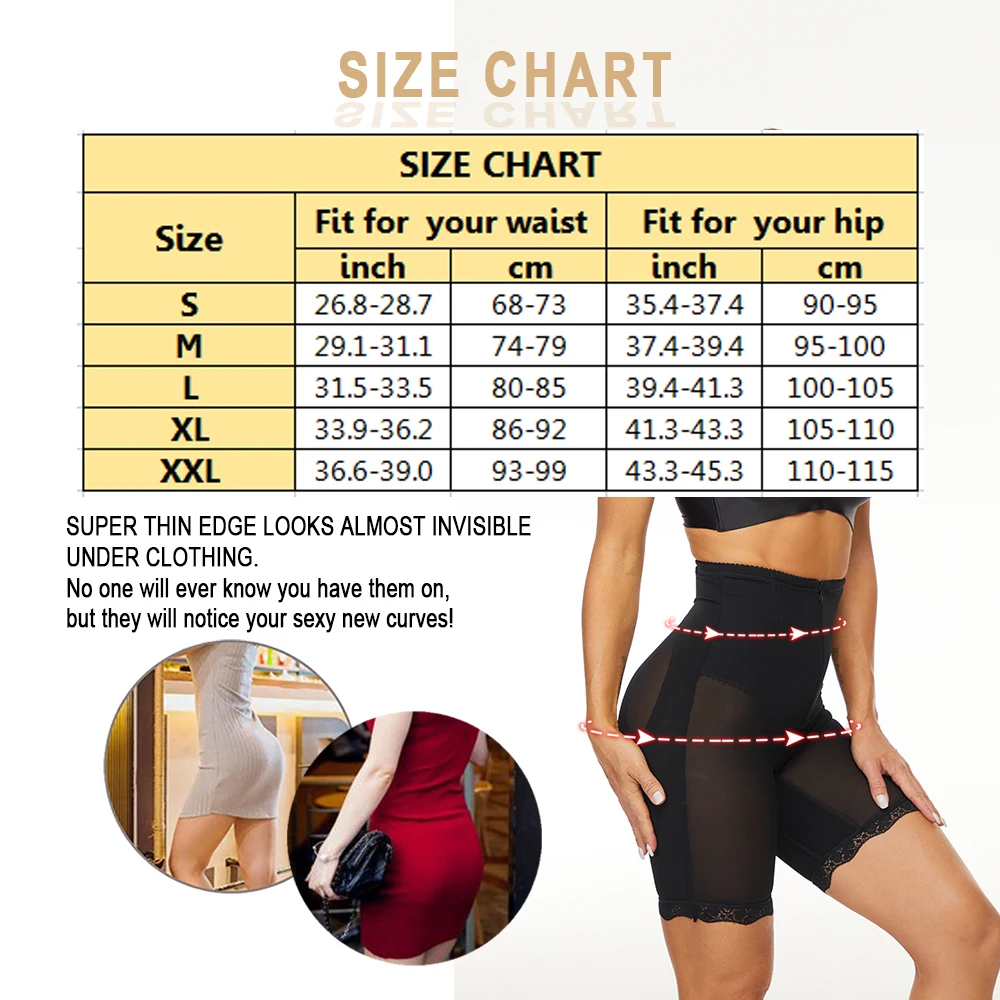 SEXYWG High Waist Shapewear Shorts Shapewear WomenTummy Control Panties Seamless Body Shaper Panties