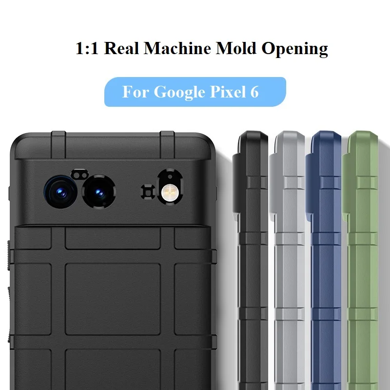 

For Google Pixel 6 Pro 6A 5A 4A 5G 4XL 3A 3 XL Micro Matte Soft TPU Phone Case Military Grade All-inclusive Anti-drop Cover